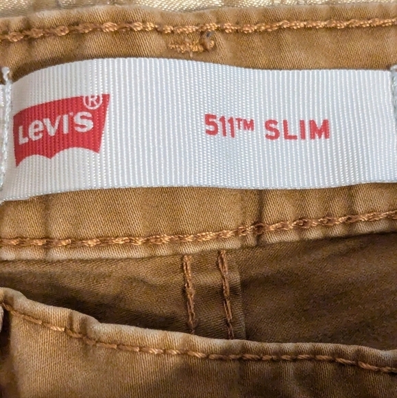 Levi's® 511 Slim Jeans - Classic Camel 🐪 Size 14 Reg 27/27 (slim fit) - Picture 3 of 8